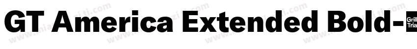 GT America Extended Bold字体转换